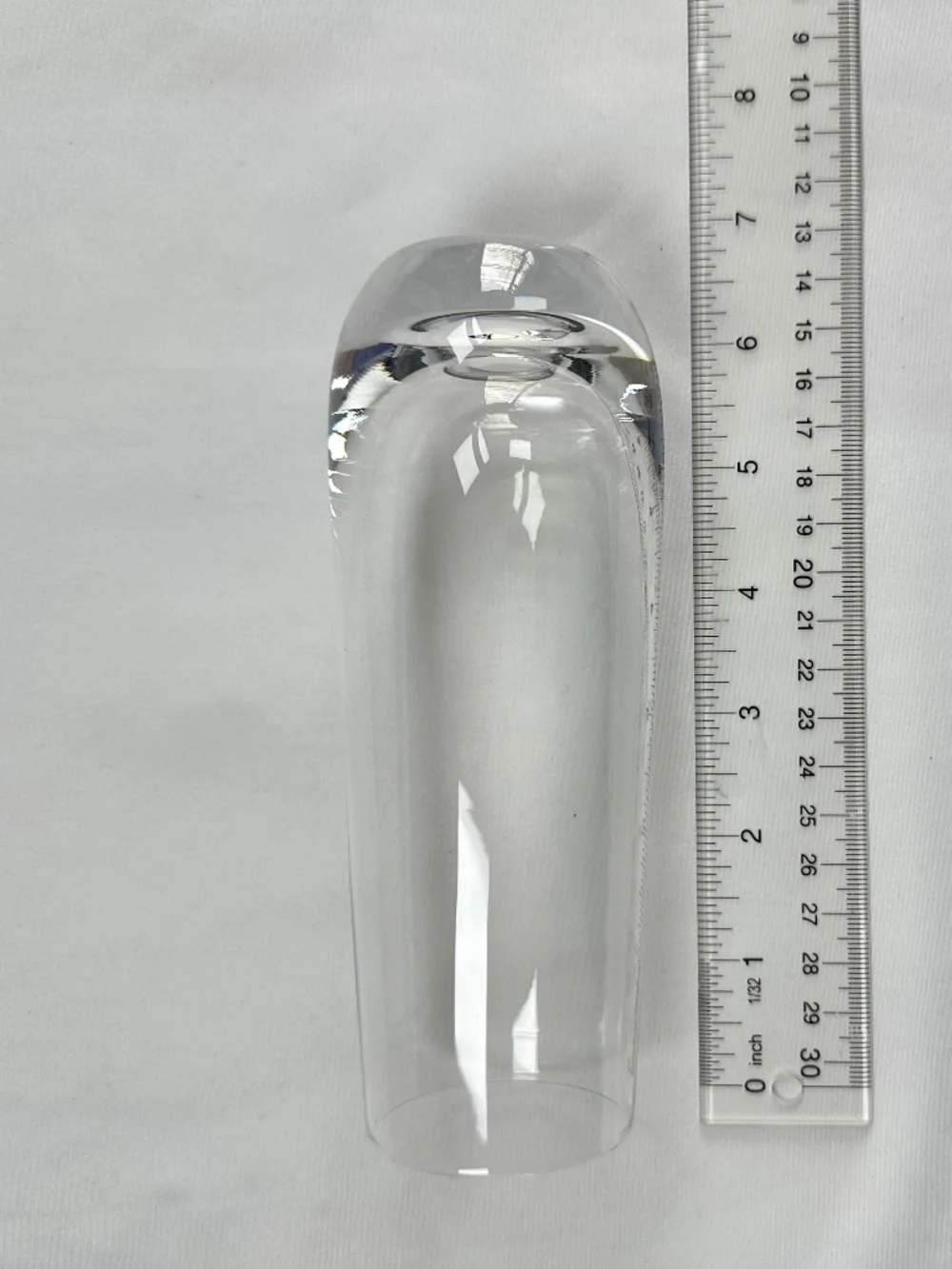 Small Glass Vase Storage Organizer Holder Clear 7 Inches in Height, 1.75 Opening